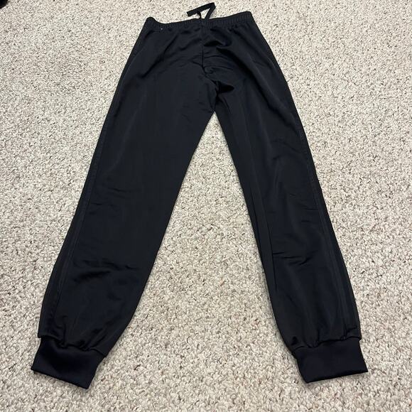 Adidas Men's Joggers Black Stripe Sz S Active Workout Track - Picture 2 of 6